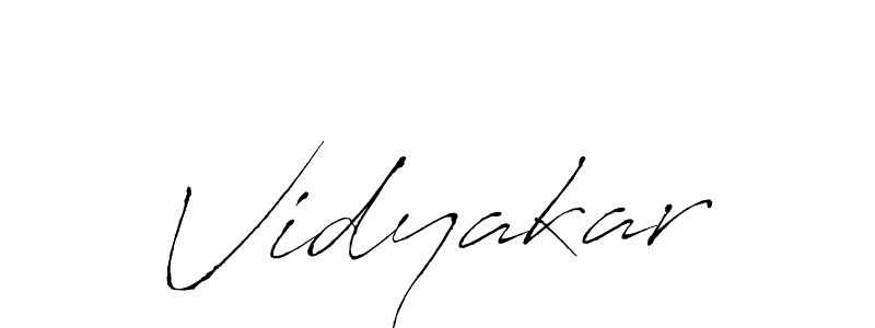 Vidyakar stylish signature style. Best Handwritten Sign (Antro_Vectra) for my name. Handwritten Signature Collection Ideas for my name Vidyakar. Vidyakar signature style 6 images and pictures png