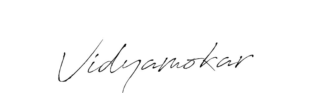 Vidyamokar stylish signature style. Best Handwritten Sign (Antro_Vectra) for my name. Handwritten Signature Collection Ideas for my name Vidyamokar. Vidyamokar signature style 6 images and pictures png