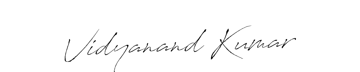 Vidyanand Kumar stylish signature style. Best Handwritten Sign (Antro_Vectra) for my name. Handwritten Signature Collection Ideas for my name Vidyanand Kumar. Vidyanand Kumar signature style 6 images and pictures png