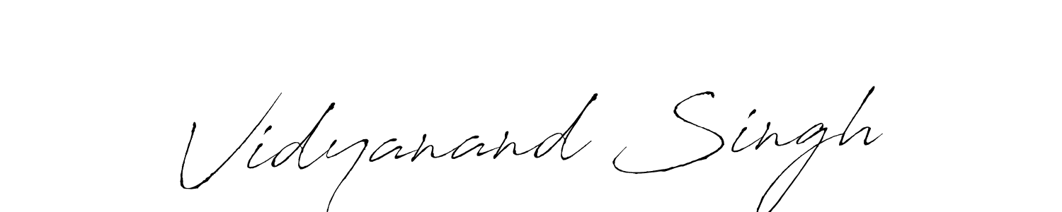 Vidyanand Singh stylish signature style. Best Handwritten Sign (Antro_Vectra) for my name. Handwritten Signature Collection Ideas for my name Vidyanand Singh. Vidyanand Singh signature style 6 images and pictures png