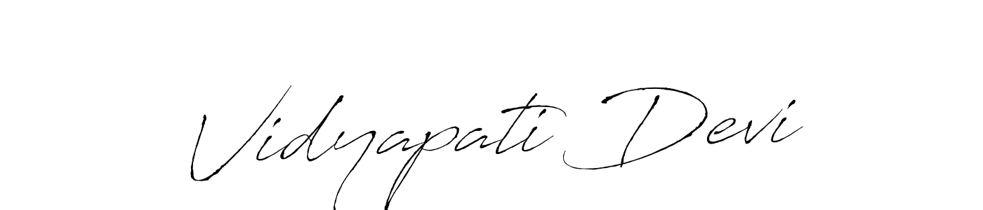 Design your own signature with our free online signature maker. With this signature software, you can create a handwritten (Antro_Vectra) signature for name Vidyapati Devi. Vidyapati Devi signature style 6 images and pictures png