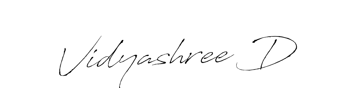 The best way (Antro_Vectra) to make a short signature is to pick only two or three words in your name. The name Vidyashree D include a total of six letters. For converting this name. Vidyashree D signature style 6 images and pictures png