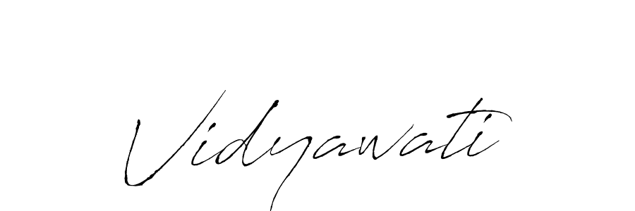 How to make Vidyawati signature? Antro_Vectra is a professional autograph style. Create handwritten signature for Vidyawati name. Vidyawati signature style 6 images and pictures png