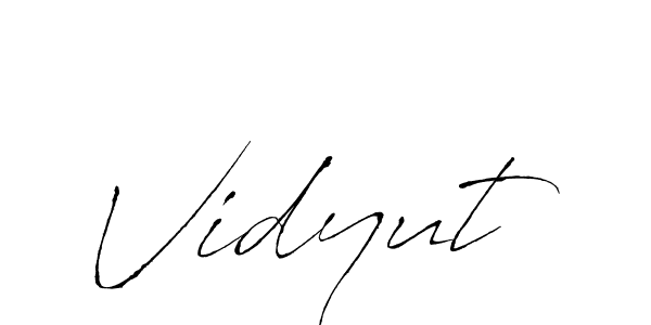 Create a beautiful signature design for name Vidyut. With this signature (Antro_Vectra) fonts, you can make a handwritten signature for free. Vidyut signature style 6 images and pictures png