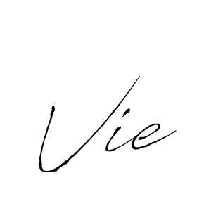 Use a signature maker to create a handwritten signature online. With this signature software, you can design (Antro_Vectra) your own signature for name Vie. Vie signature style 6 images and pictures png