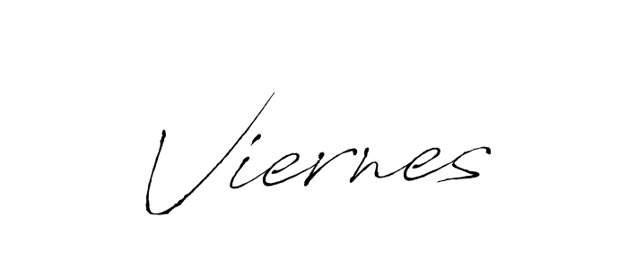 How to make Viernes signature? Antro_Vectra is a professional autograph style. Create handwritten signature for Viernes name. Viernes signature style 6 images and pictures png