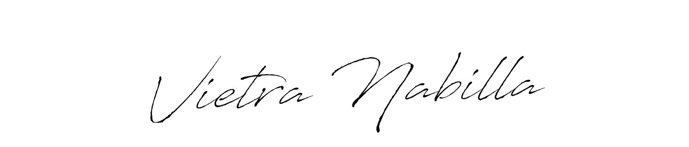 Also we have Vietra Nabilla name is the best signature style. Create professional handwritten signature collection using Antro_Vectra autograph style. Vietra Nabilla signature style 6 images and pictures png
