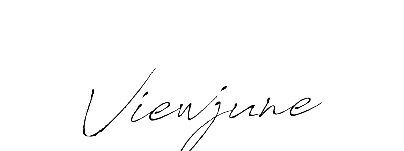 Create a beautiful signature design for name Viewjune. With this signature (Antro_Vectra) fonts, you can make a handwritten signature for free. Viewjune signature style 6 images and pictures png