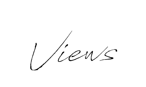 Make a beautiful signature design for name Views. With this signature (Antro_Vectra) style, you can create a handwritten signature for free. Views signature style 6 images and pictures png