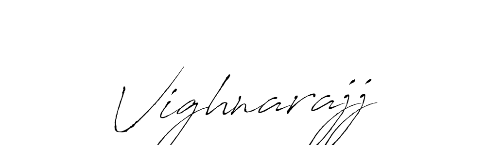 Use a signature maker to create a handwritten signature online. With this signature software, you can design (Antro_Vectra) your own signature for name Vighnarajj. Vighnarajj signature style 6 images and pictures png
