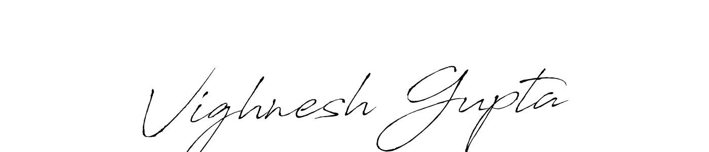 Vighnesh Gupta stylish signature style. Best Handwritten Sign (Antro_Vectra) for my name. Handwritten Signature Collection Ideas for my name Vighnesh Gupta. Vighnesh Gupta signature style 6 images and pictures png