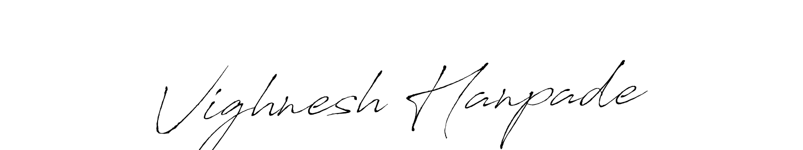 Design your own signature with our free online signature maker. With this signature software, you can create a handwritten (Antro_Vectra) signature for name Vighnesh Hanpade. Vighnesh Hanpade signature style 6 images and pictures png