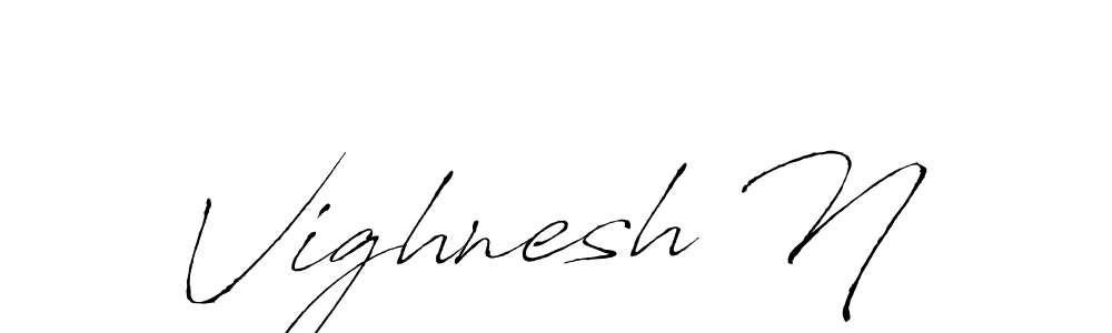 Make a beautiful signature design for name Vighnesh N. Use this online signature maker to create a handwritten signature for free. Vighnesh N signature style 6 images and pictures png