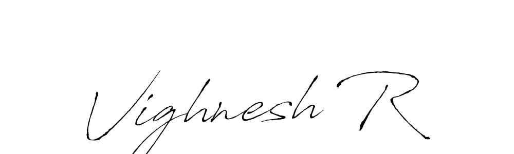 Also we have Vighnesh R name is the best signature style. Create professional handwritten signature collection using Antro_Vectra autograph style. Vighnesh R signature style 6 images and pictures png