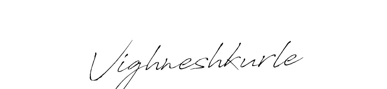 Create a beautiful signature design for name Vighneshkurle. With this signature (Antro_Vectra) fonts, you can make a handwritten signature for free. Vighneshkurle signature style 6 images and pictures png