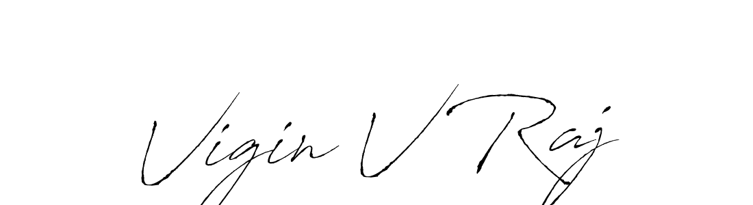 The best way (Antro_Vectra) to make a short signature is to pick only two or three words in your name. The name Vigin V Raj include a total of six letters. For converting this name. Vigin V Raj signature style 6 images and pictures png