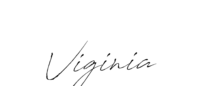 Design your own signature with our free online signature maker. With this signature software, you can create a handwritten (Antro_Vectra) signature for name Viginia. Viginia signature style 6 images and pictures png