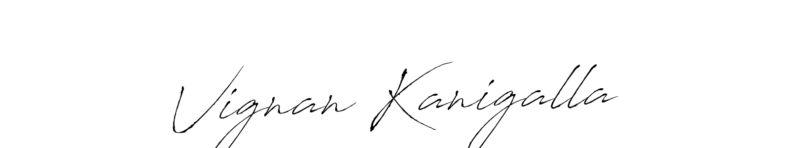 Similarly Antro_Vectra is the best handwritten signature design. Signature creator online .You can use it as an online autograph creator for name Vignan Kanigalla. Vignan Kanigalla signature style 6 images and pictures png
