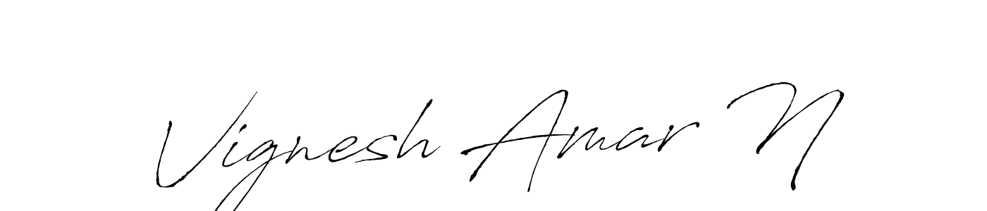 Antro_Vectra is a professional signature style that is perfect for those who want to add a touch of class to their signature. It is also a great choice for those who want to make their signature more unique. Get Vignesh Amar N name to fancy signature for free. Vignesh Amar N signature style 6 images and pictures png