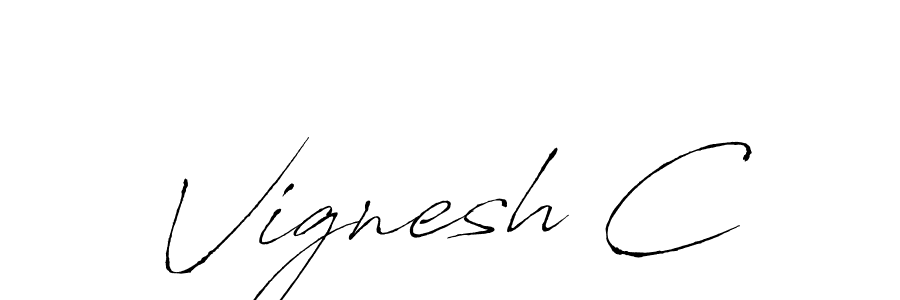 It looks lik you need a new signature style for name Vignesh C. Design unique handwritten (Antro_Vectra) signature with our free signature maker in just a few clicks. Vignesh C signature style 6 images and pictures png