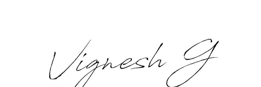 if you are searching for the best signature style for your name Vignesh G. so please give up your signature search. here we have designed multiple signature styles  using Antro_Vectra. Vignesh G signature style 6 images and pictures png