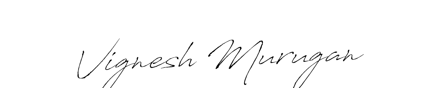 Design your own signature with our free online signature maker. With this signature software, you can create a handwritten (Antro_Vectra) signature for name Vignesh Murugan. Vignesh Murugan signature style 6 images and pictures png