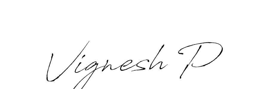 if you are searching for the best signature style for your name Vignesh P. so please give up your signature search. here we have designed multiple signature styles  using Antro_Vectra. Vignesh P signature style 6 images and pictures png