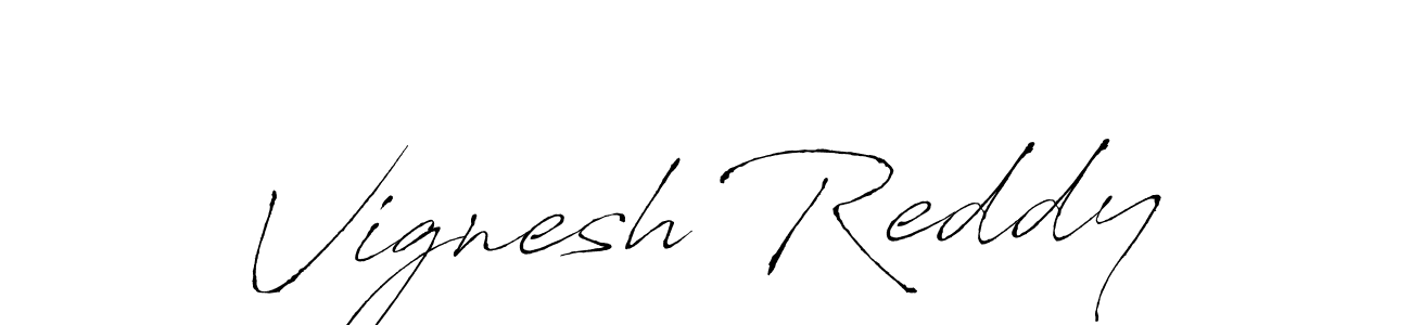 Vignesh Reddy stylish signature style. Best Handwritten Sign (Antro_Vectra) for my name. Handwritten Signature Collection Ideas for my name Vignesh Reddy. Vignesh Reddy signature style 6 images and pictures png