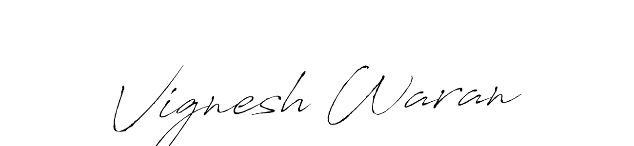 The best way (Antro_Vectra) to make a short signature is to pick only two or three words in your name. The name Vignesh Waran include a total of six letters. For converting this name. Vignesh Waran signature style 6 images and pictures png