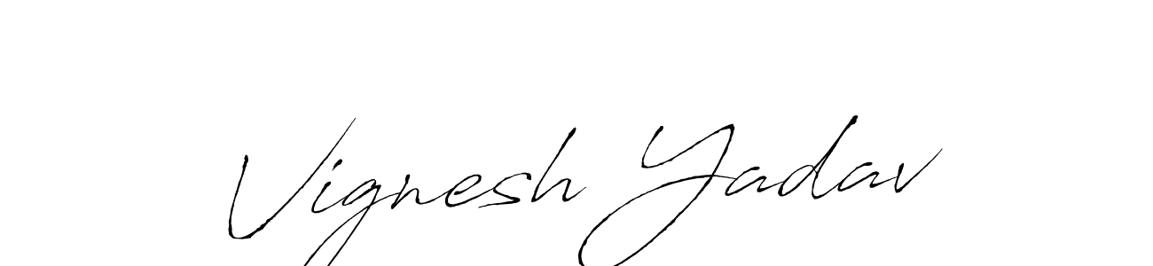 Also we have Vignesh Yadav name is the best signature style. Create professional handwritten signature collection using Antro_Vectra autograph style. Vignesh Yadav signature style 6 images and pictures png