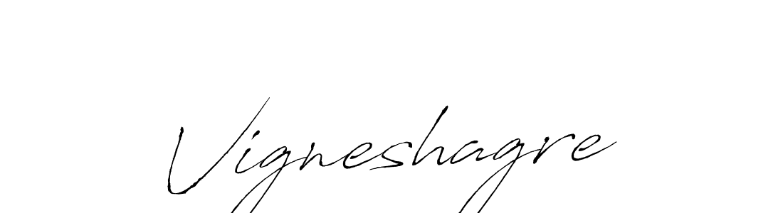 Vigneshagre stylish signature style. Best Handwritten Sign (Antro_Vectra) for my name. Handwritten Signature Collection Ideas for my name Vigneshagre. Vigneshagre signature style 6 images and pictures png