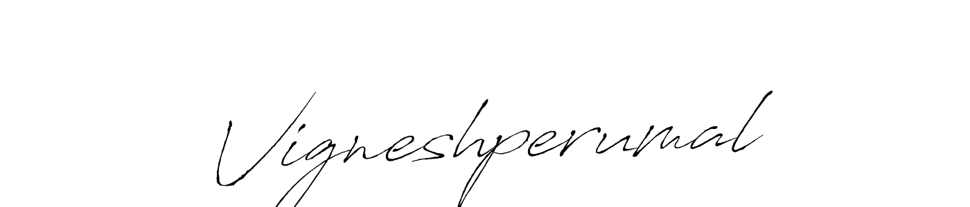 Antro_Vectra is a professional signature style that is perfect for those who want to add a touch of class to their signature. It is also a great choice for those who want to make their signature more unique. Get Vigneshperumal name to fancy signature for free. Vigneshperumal signature style 6 images and pictures png