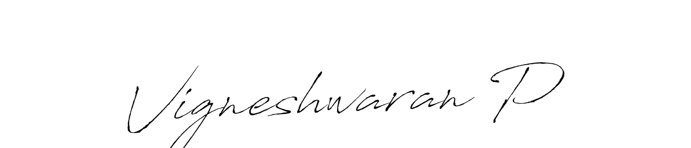 Use a signature maker to create a handwritten signature online. With this signature software, you can design (Antro_Vectra) your own signature for name Vigneshwaran P. Vigneshwaran P signature style 6 images and pictures png