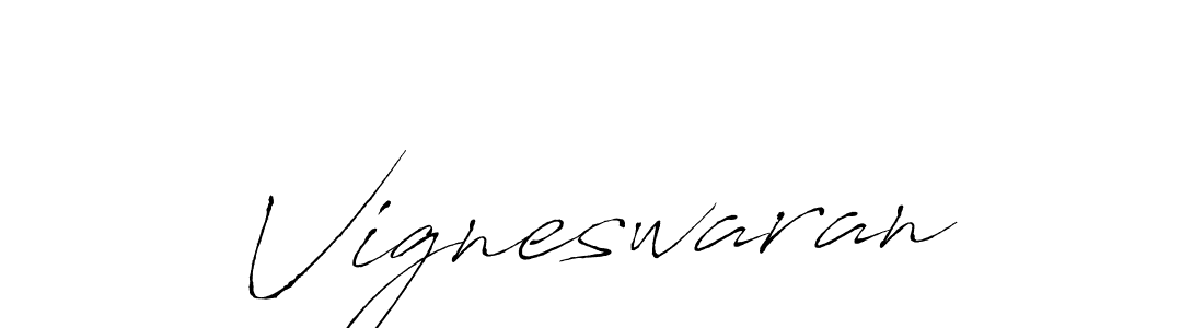 Use a signature maker to create a handwritten signature online. With this signature software, you can design (Antro_Vectra) your own signature for name Vigneswaran. Vigneswaran signature style 6 images and pictures png