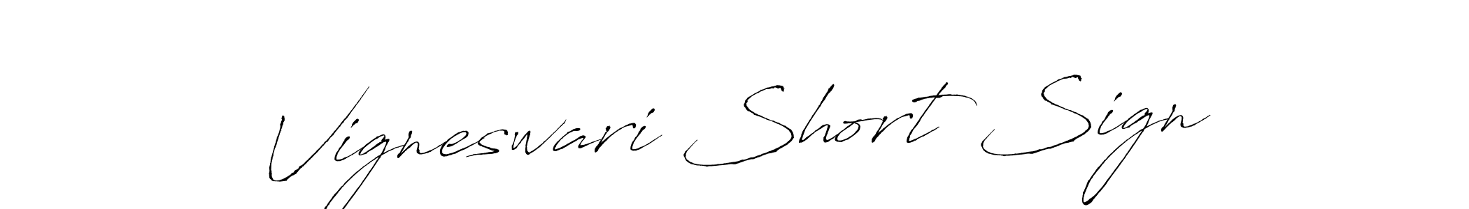 Use a signature maker to create a handwritten signature online. With this signature software, you can design (Antro_Vectra) your own signature for name Vigneswari Short Sign. Vigneswari Short Sign signature style 6 images and pictures png