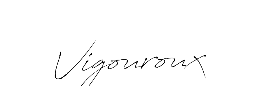 How to make Vigouroux signature? Antro_Vectra is a professional autograph style. Create handwritten signature for Vigouroux name. Vigouroux signature style 6 images and pictures png