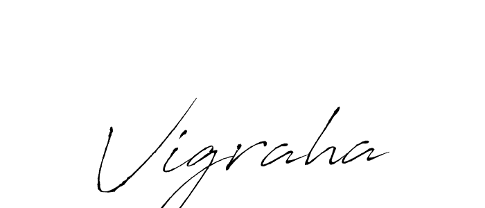 You should practise on your own different ways (Antro_Vectra) to write your name (Vigraha) in signature. don't let someone else do it for you. Vigraha signature style 6 images and pictures png