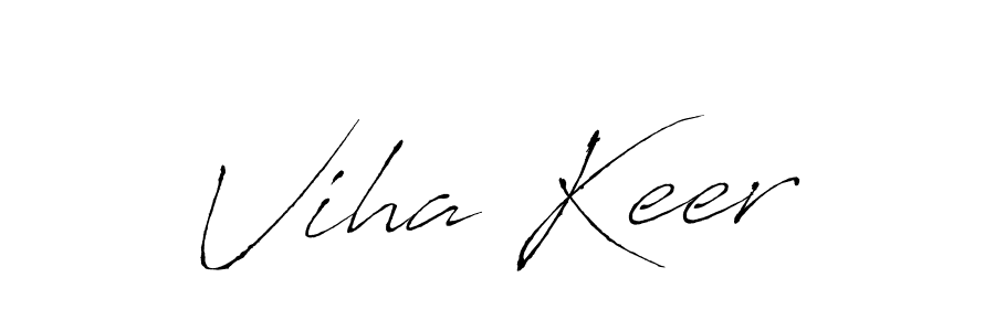 Similarly Antro_Vectra is the best handwritten signature design. Signature creator online .You can use it as an online autograph creator for name Viha Keer. Viha Keer signature style 6 images and pictures png