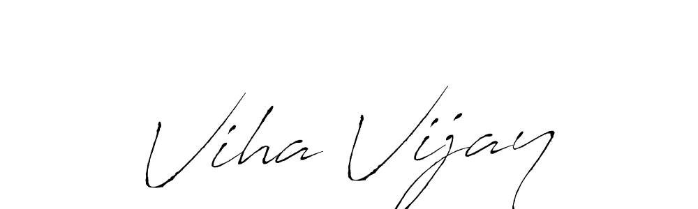 You should practise on your own different ways (Antro_Vectra) to write your name (Viha Vijay) in signature. don't let someone else do it for you. Viha Vijay signature style 6 images and pictures png