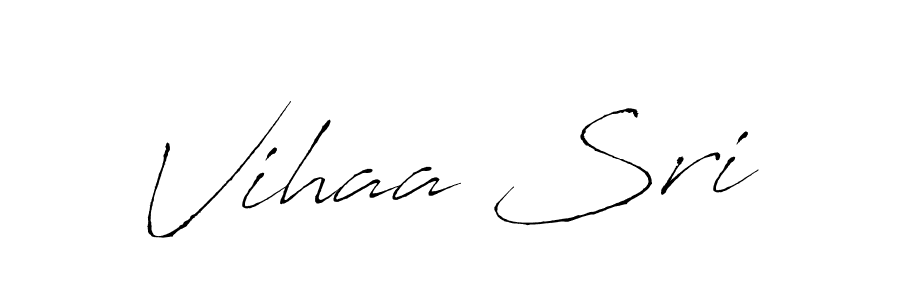 if you are searching for the best signature style for your name Vihaa Sri. so please give up your signature search. here we have designed multiple signature styles  using Antro_Vectra. Vihaa Sri signature style 6 images and pictures png