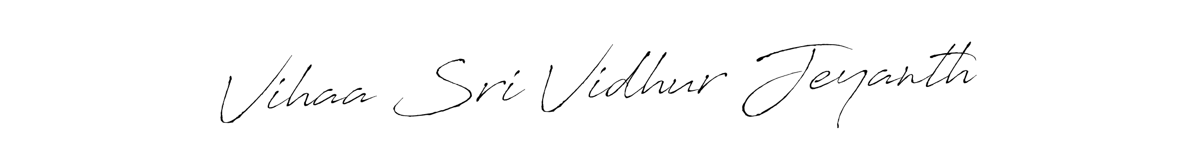 How to Draw Vihaa Sri Vidhur Jeyanth signature style? Antro_Vectra is a latest design signature styles for name Vihaa Sri Vidhur Jeyanth. Vihaa Sri Vidhur Jeyanth signature style 6 images and pictures png