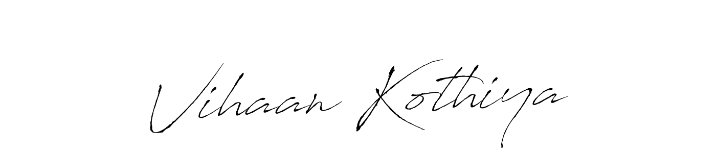 Also You can easily find your signature by using the search form. We will create Vihaan Kothiya name handwritten signature images for you free of cost using Antro_Vectra sign style. Vihaan Kothiya signature style 6 images and pictures png