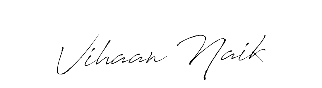 How to make Vihaan Naik signature? Antro_Vectra is a professional autograph style. Create handwritten signature for Vihaan Naik name. Vihaan Naik signature style 6 images and pictures png