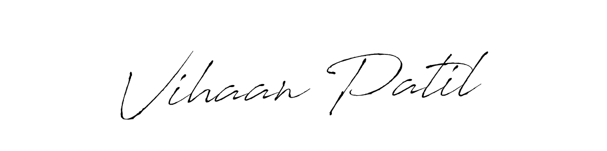 Create a beautiful signature design for name Vihaan Patil. With this signature (Antro_Vectra) fonts, you can make a handwritten signature for free. Vihaan Patil signature style 6 images and pictures png