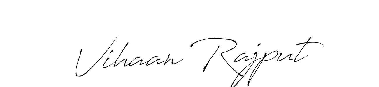 Use a signature maker to create a handwritten signature online. With this signature software, you can design (Antro_Vectra) your own signature for name Vihaan Rajput. Vihaan Rajput signature style 6 images and pictures png
