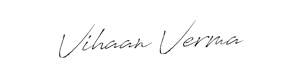 Make a beautiful signature design for name Vihaan Verma. Use this online signature maker to create a handwritten signature for free. Vihaan Verma signature style 6 images and pictures png