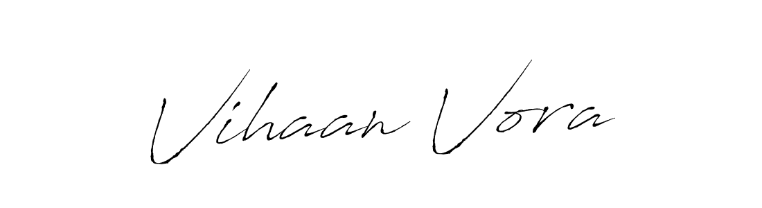 Make a beautiful signature design for name Vihaan Vora. With this signature (Antro_Vectra) style, you can create a handwritten signature for free. Vihaan Vora signature style 6 images and pictures png