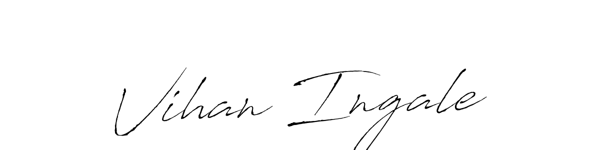 How to Draw Vihan Ingale signature style? Antro_Vectra is a latest design signature styles for name Vihan Ingale. Vihan Ingale signature style 6 images and pictures png