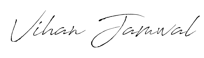 An effortless, minimalist signature concept for Vihan Jamwal using Antro_Vectra design. Clean lines that look great on any document. Vihan Jamwal signature style 6 images and pictures png