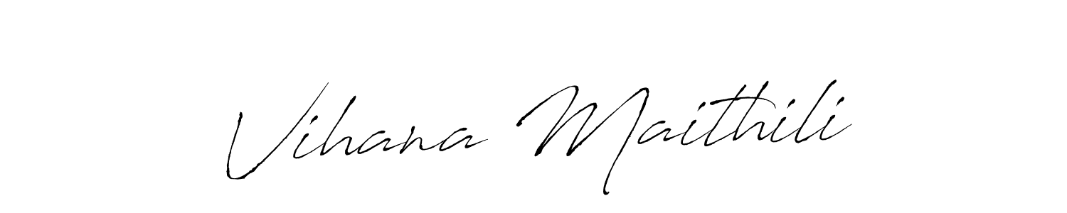 It looks lik you need a new signature style for name Vihana Maithili. Design unique handwritten (Antro_Vectra) signature with our free signature maker in just a few clicks. Vihana Maithili signature style 6 images and pictures png